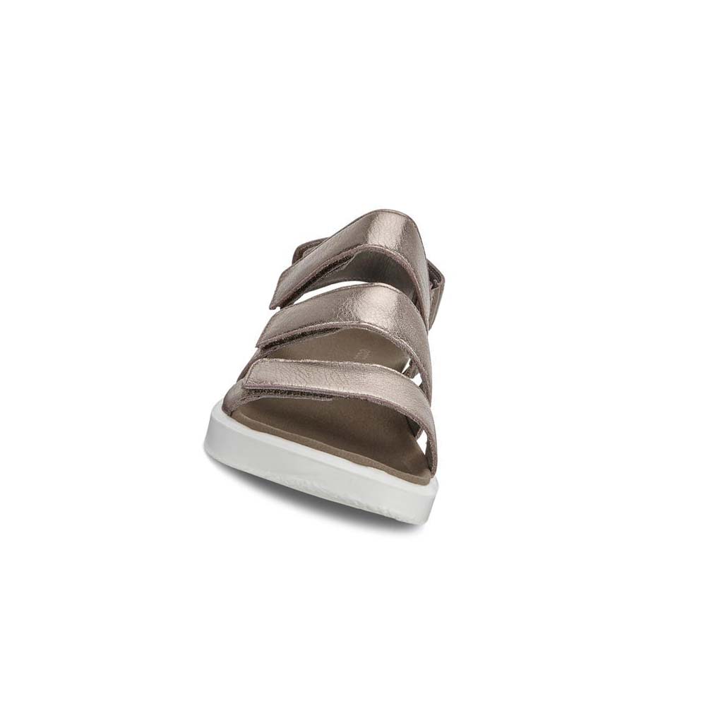 Ecco Flowt Platta Sandaler Dam Silver | SE 179HAP